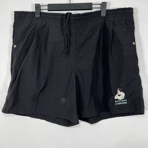 Vintage Big Dogs Swim Trunks Mens Medium (Fit Like XL) 38x6 Black Mesh Lined